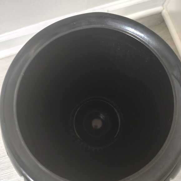 Vintage Anchor Hocking Cambridge Large 16" Black Glass Vase - Picture 4 of 6